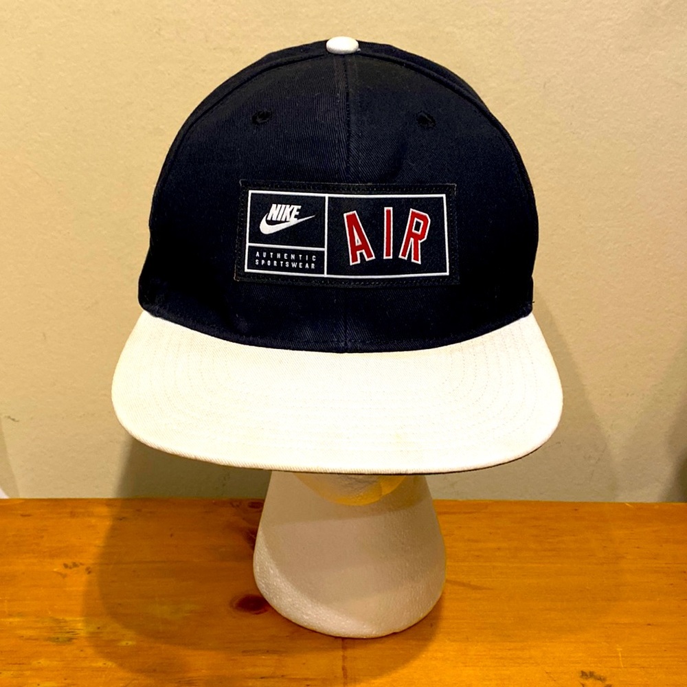 Unisex Snap Back Black, White & Red Nike Air Authentic Sportswear Hat Spell Out